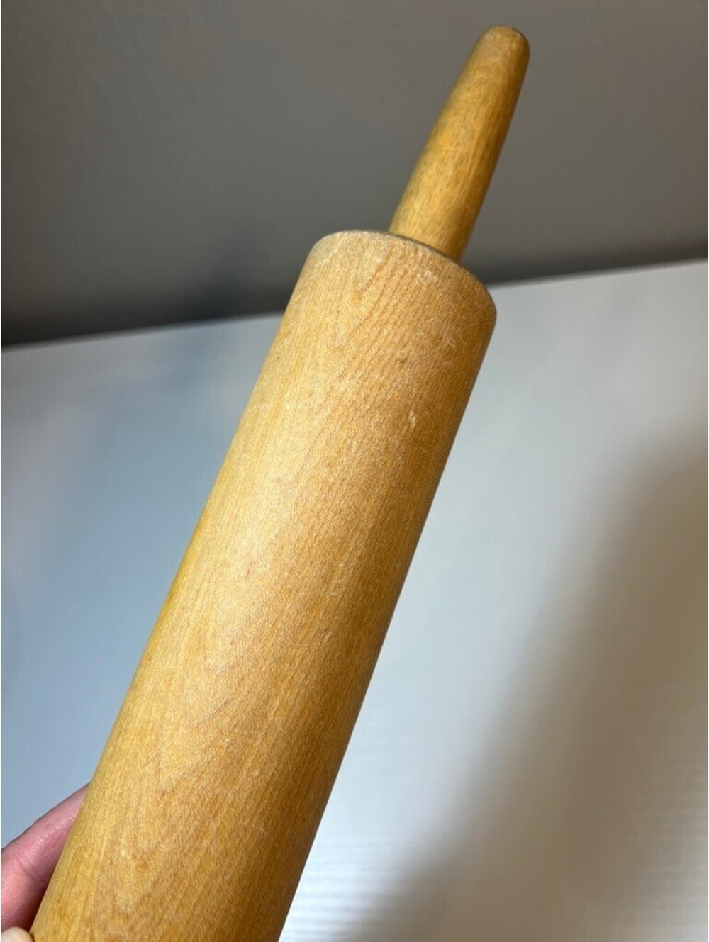 Vintage Wooden Rolling Pin 16” Smooth Hardwood Baking Pastry Kitchen Tool